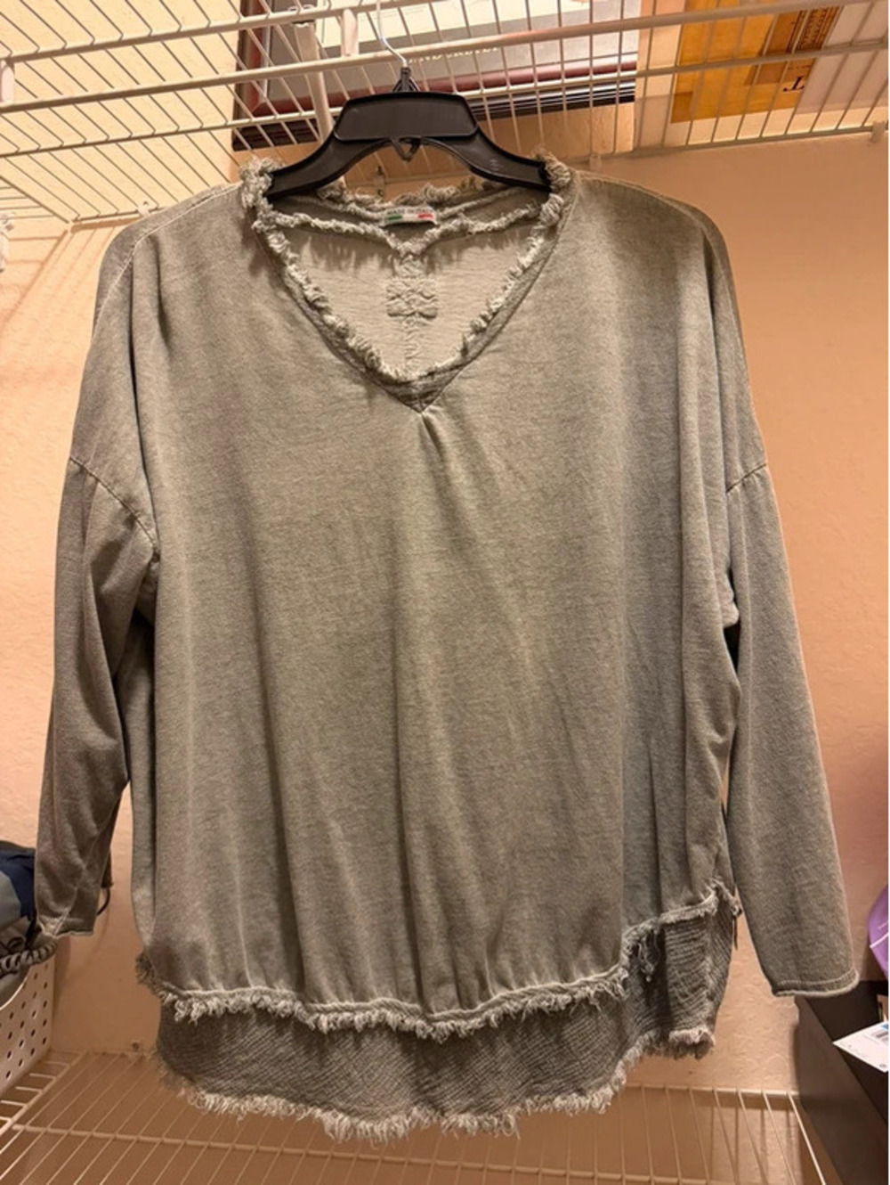 Women’s Top Tunic Green Lg